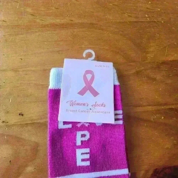 Breast cancer socks NWT - Picture 2 of 3